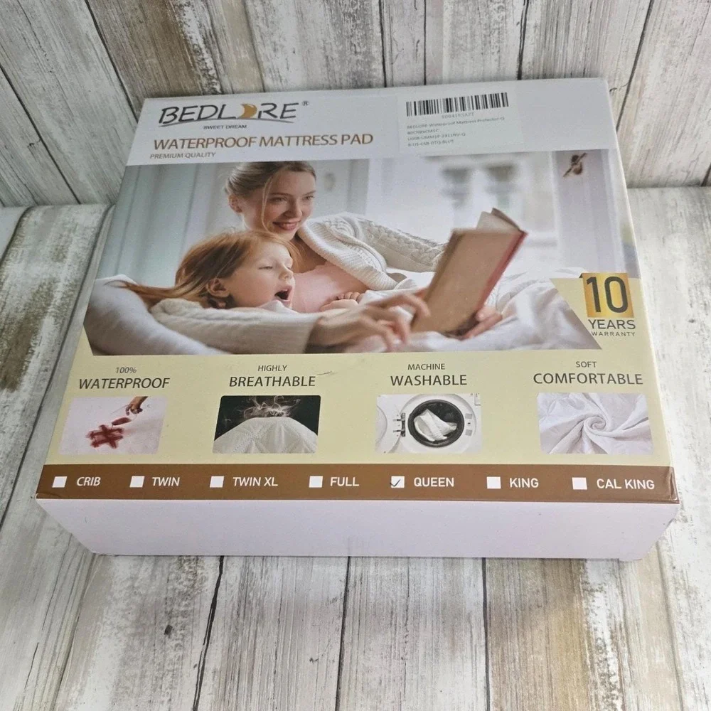 BEDLORE Waterproof Mattress Pad Queen Size Premium Quality 10 Year Warranty